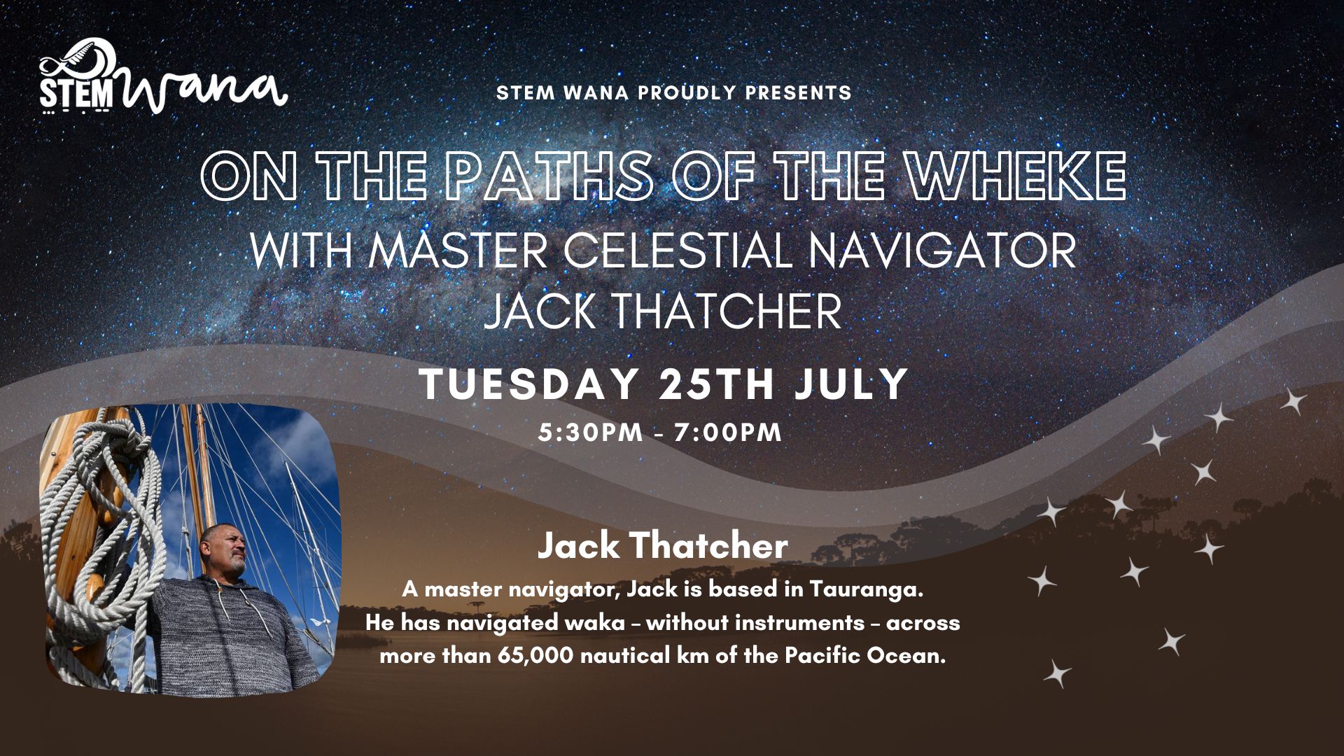 On the paths of the Wheke – Navigating by the stars